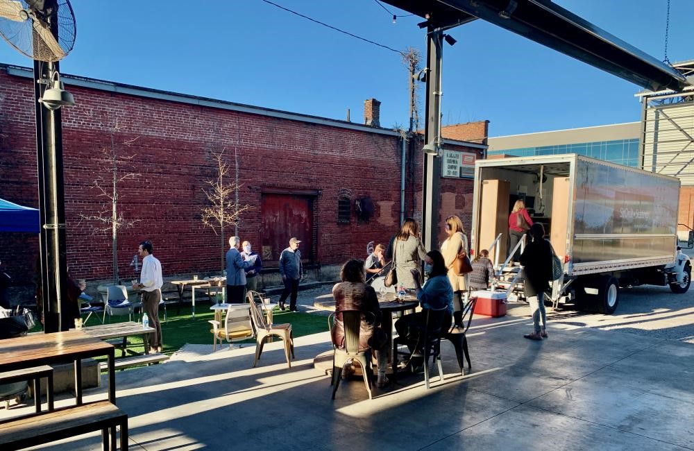 February 2021's SitOnIt Seating Road Show at Good People Brewing