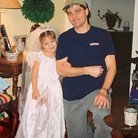 Jimmy & his oldest daughter Emily on her 4th birthday